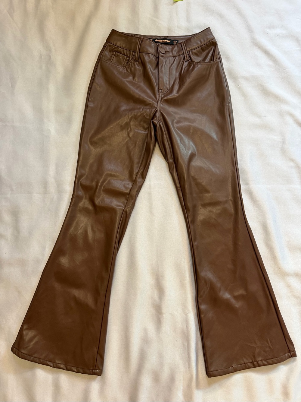 Dollhouse Brown Faux Leather Pants